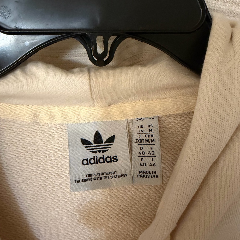 Cream Adidas Hoodie - Picture 3 of 4